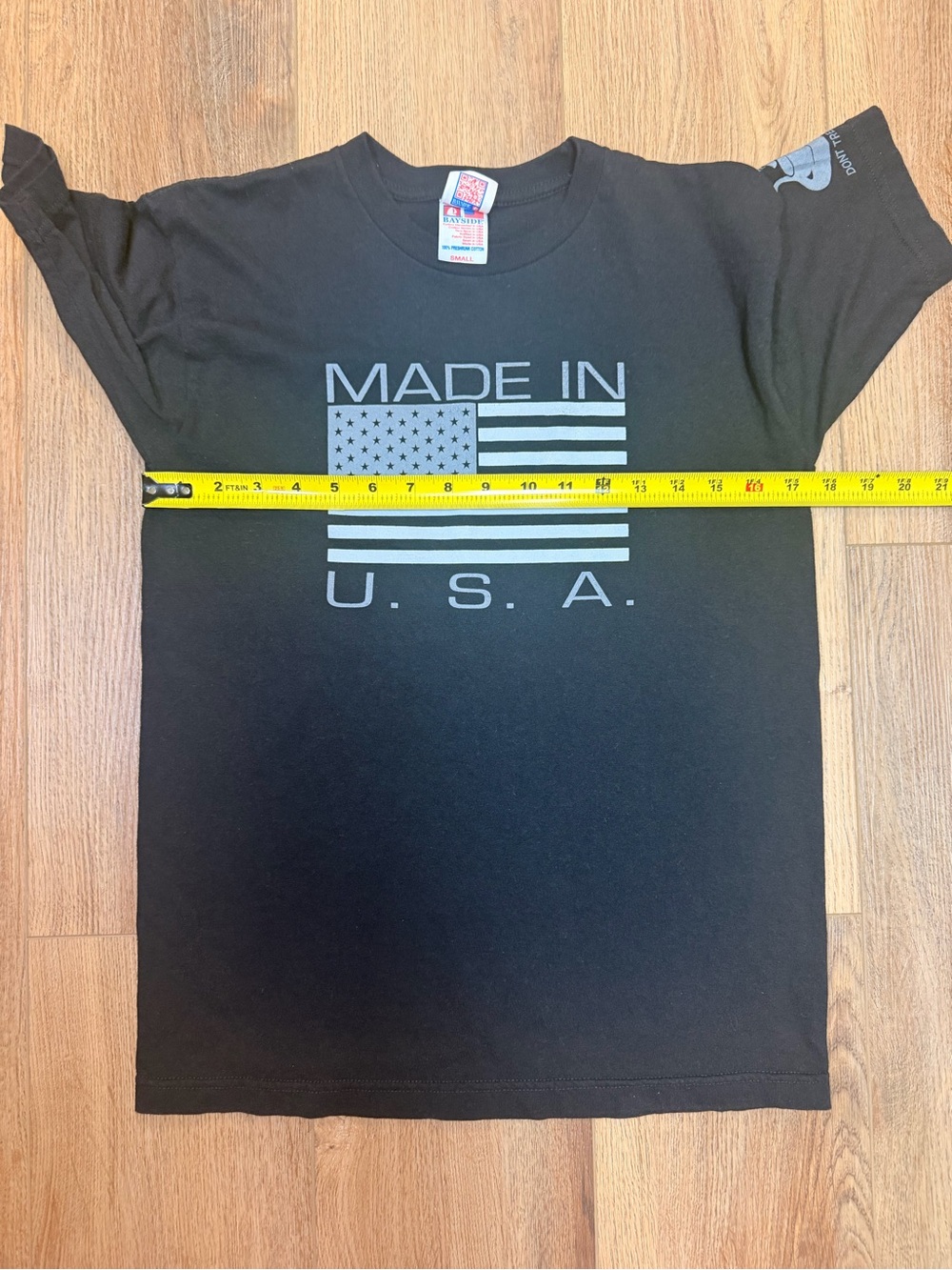 USA Flag Tactical T Shirt Lot 2 Mens Small Made In USA Don’t Tread On Me Cotton - Picture 10 of 11